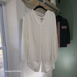 Chic Cream Women's Tunic Top